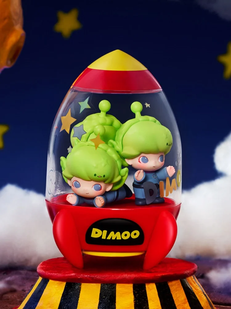 2026 Neue POP MART DIMOO WORLD X PIXAR Serie Blind Box Trendiges Spielzeug Niedliche Puppe Süße Anime-Figur Mystery Box Festival Geburtstagsgeschenk