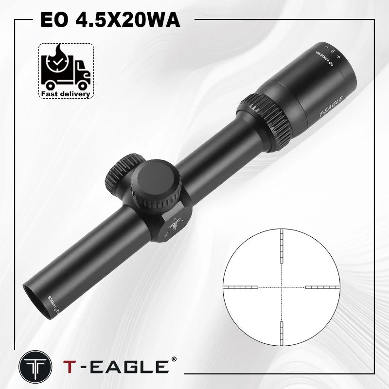 

Тактический Оптический прицел T-EAGLE EO 4.5X20WA, фиксированный оптический прицел для охоты, оптический коллиматор для пневматики, подходит для страйкбола