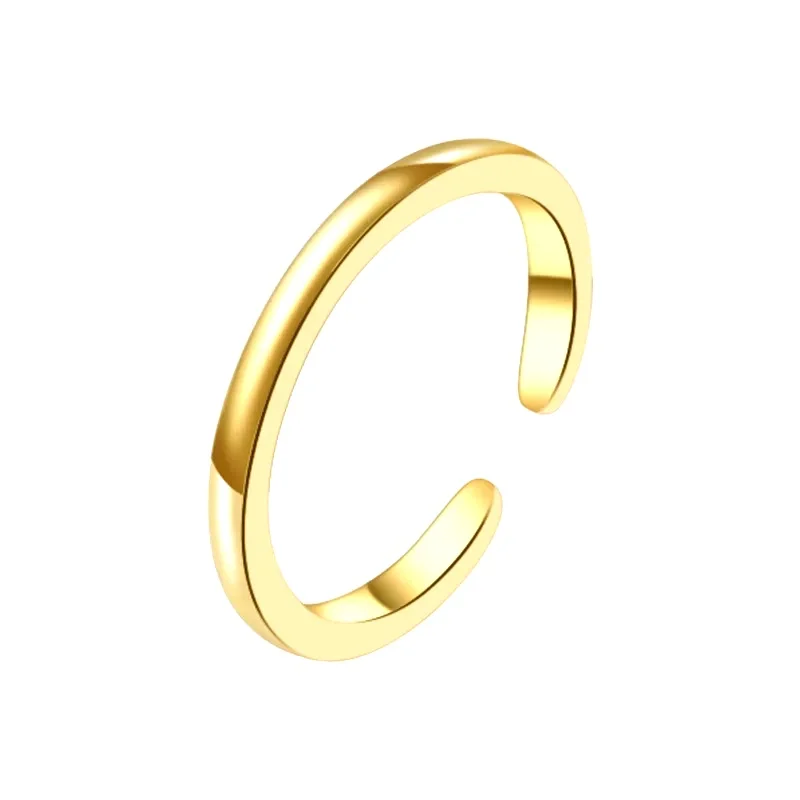 3pcs Gold Plated Dazzling Zircon Toe Ring for Women Girls Classic Adjustable Fashion Summer Beach Foot Jewelry view 4