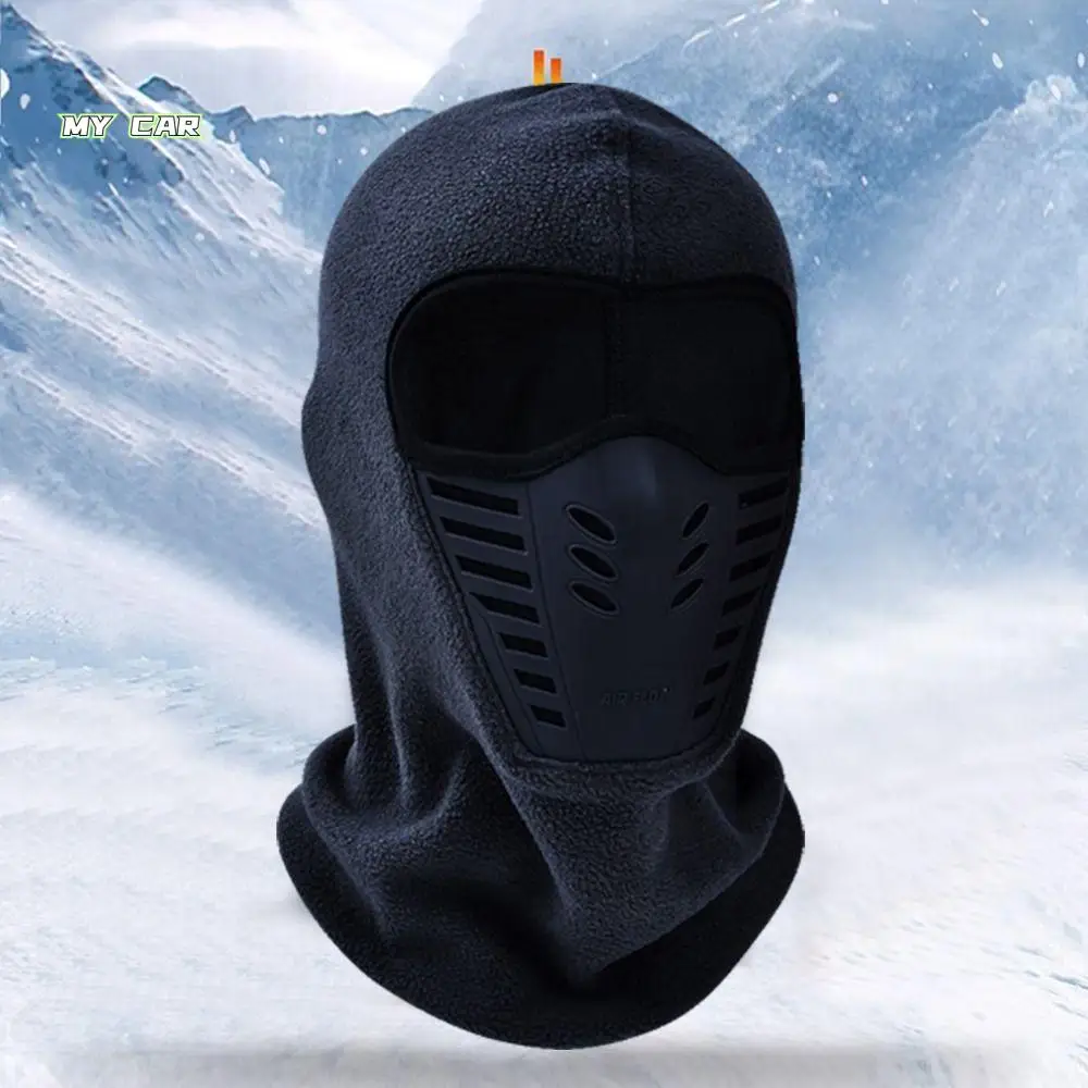 

Thickened Skiing Riding Masked Cap Windproof Dustproof Fleece Thermal Neck Face Protection Keep Warm Motorcycle Mask Women