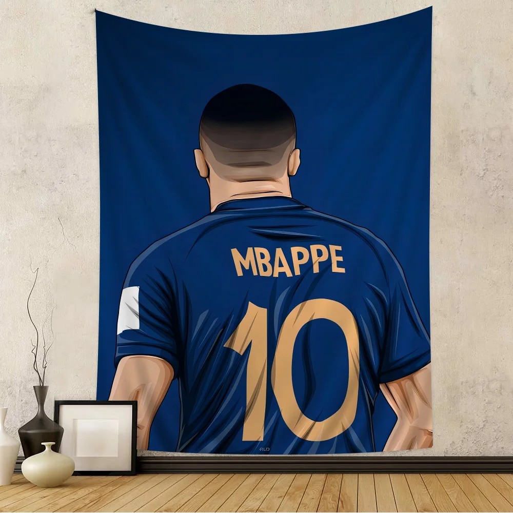 Football Cool-M-Mbappe Superstar Hanging Bohemian Tapestry Hanging Tarot Hippie Wall Rugs Dorm Japanese Tapestry