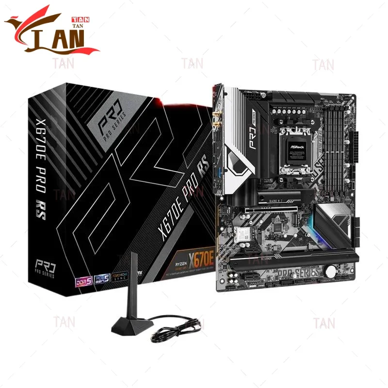 

NEW For Asrock X670E PRO RS Motherboard 192GB PCI-E5.0 HDMI M.2 USB3.2 Socket AM5 DDR5 ATX X670 Mainboard 100% Tested Fully Work