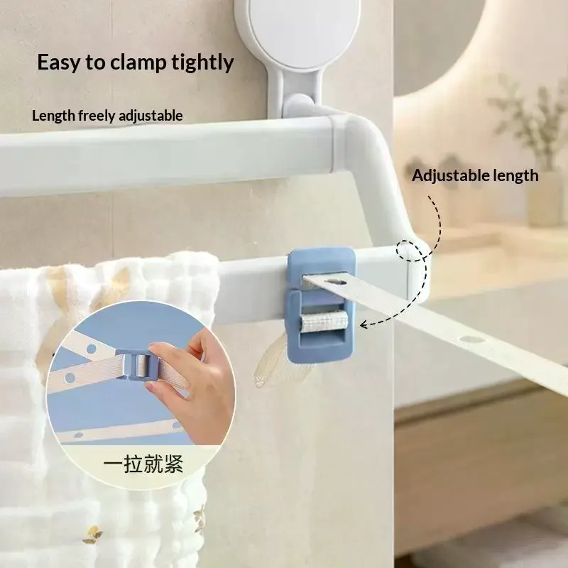 Adjustable Portable Clothesline Space Saving for RV Travel Household Balcony Outdoor Drying Clothes Towels Socks