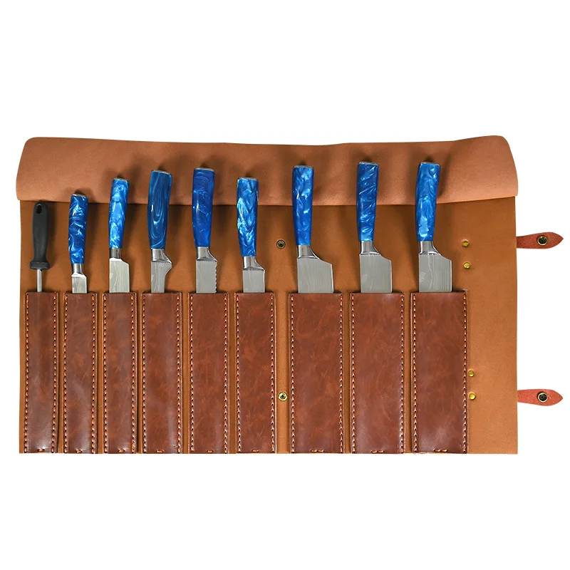 

Master Craftsmanship Handmade Knife Rack Cowhide Knife Storage Bag Knife Bag Chef Dedicated Universal Knife Storage Knife Bag