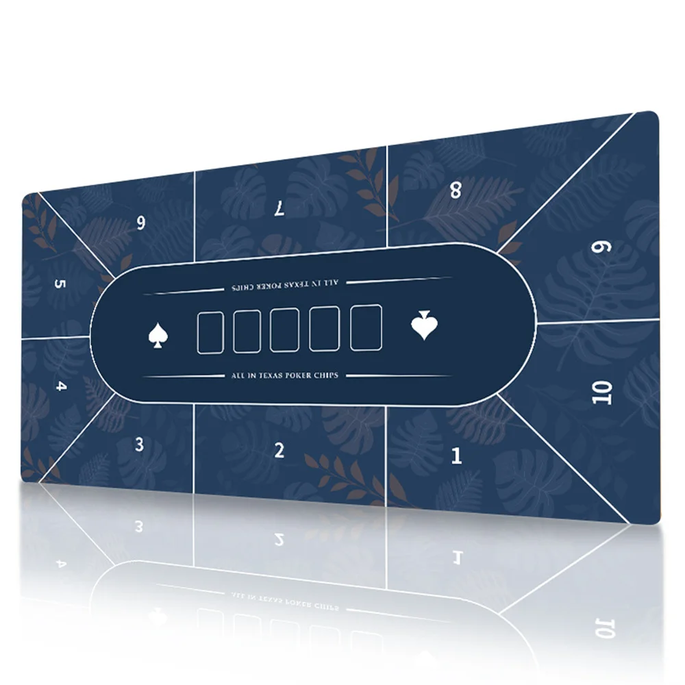 

Texas Poker Mat Tablecloth Rubber Tabletop Gaming Surface for Card Games Durable Non Slip