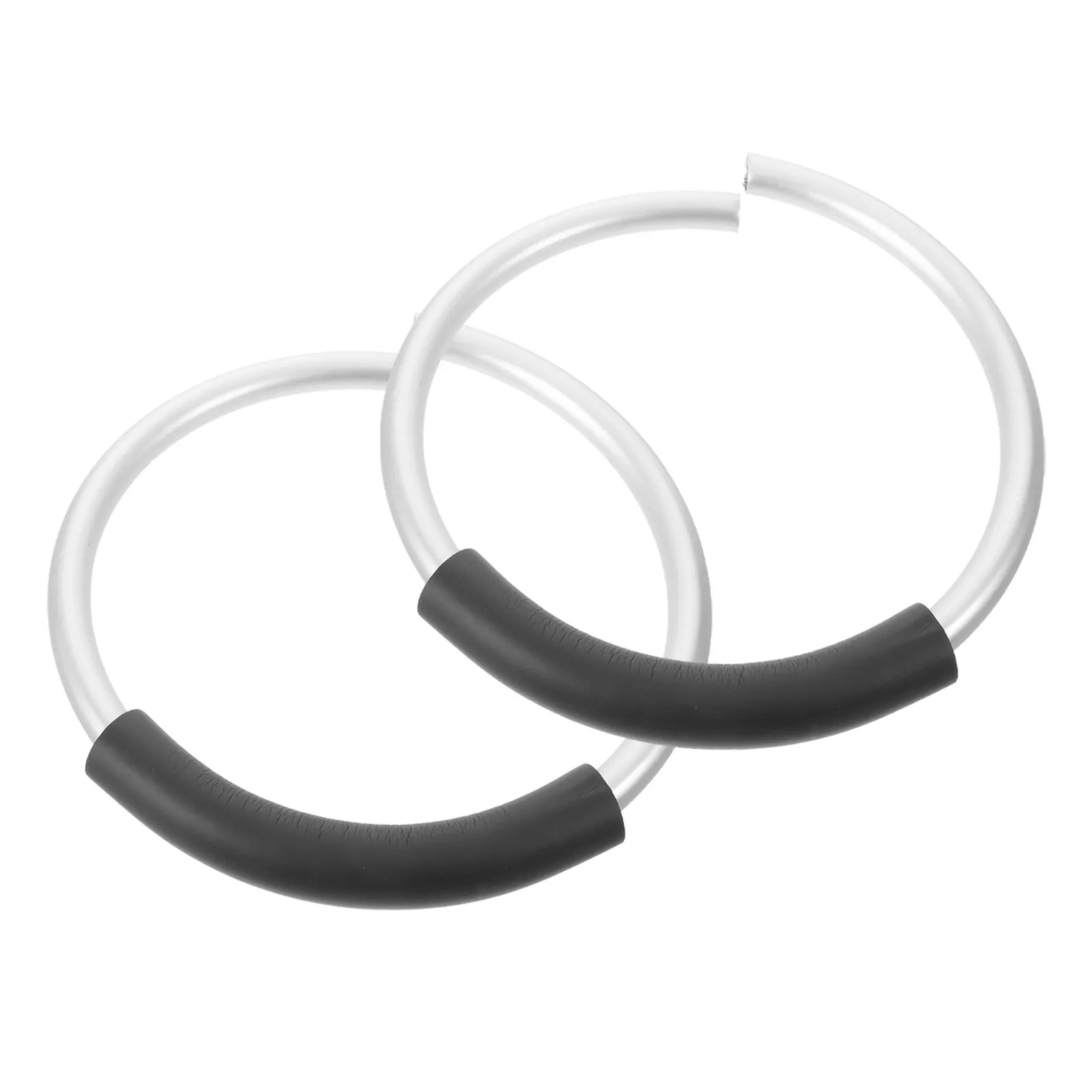2Pcs Laundry Basket Handles Replacement Round Aluminum Ergonomic Grip for Storage Bathroom Dorm Non Slip Grip Basket Handle