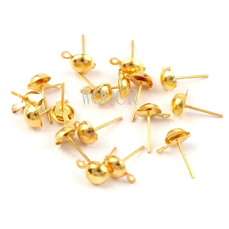 

200Pcs 2 Color 2 Size New DIY Earrings Can Be Opened with Clasps Jewelry Making Accessories Iron Hook Earwire Handmade