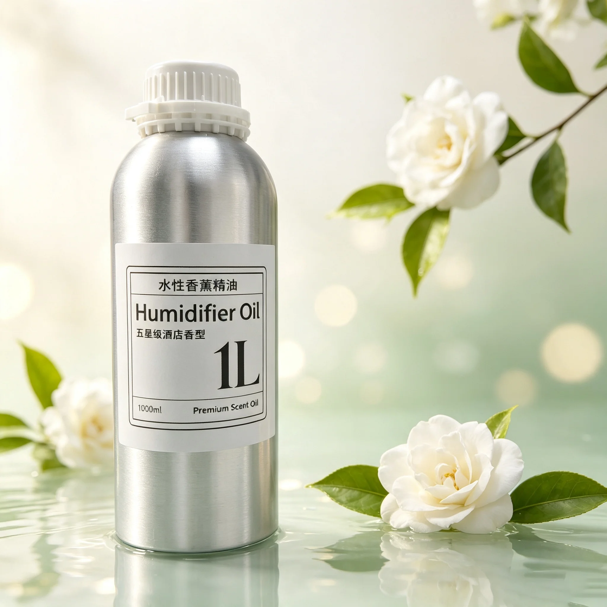 Bulk Wholesale 1L White Tea Water Soluble Aroma Oil For HVAC Scent Diffuser Hotel Mall Office Long Lasting Fragrance Refill