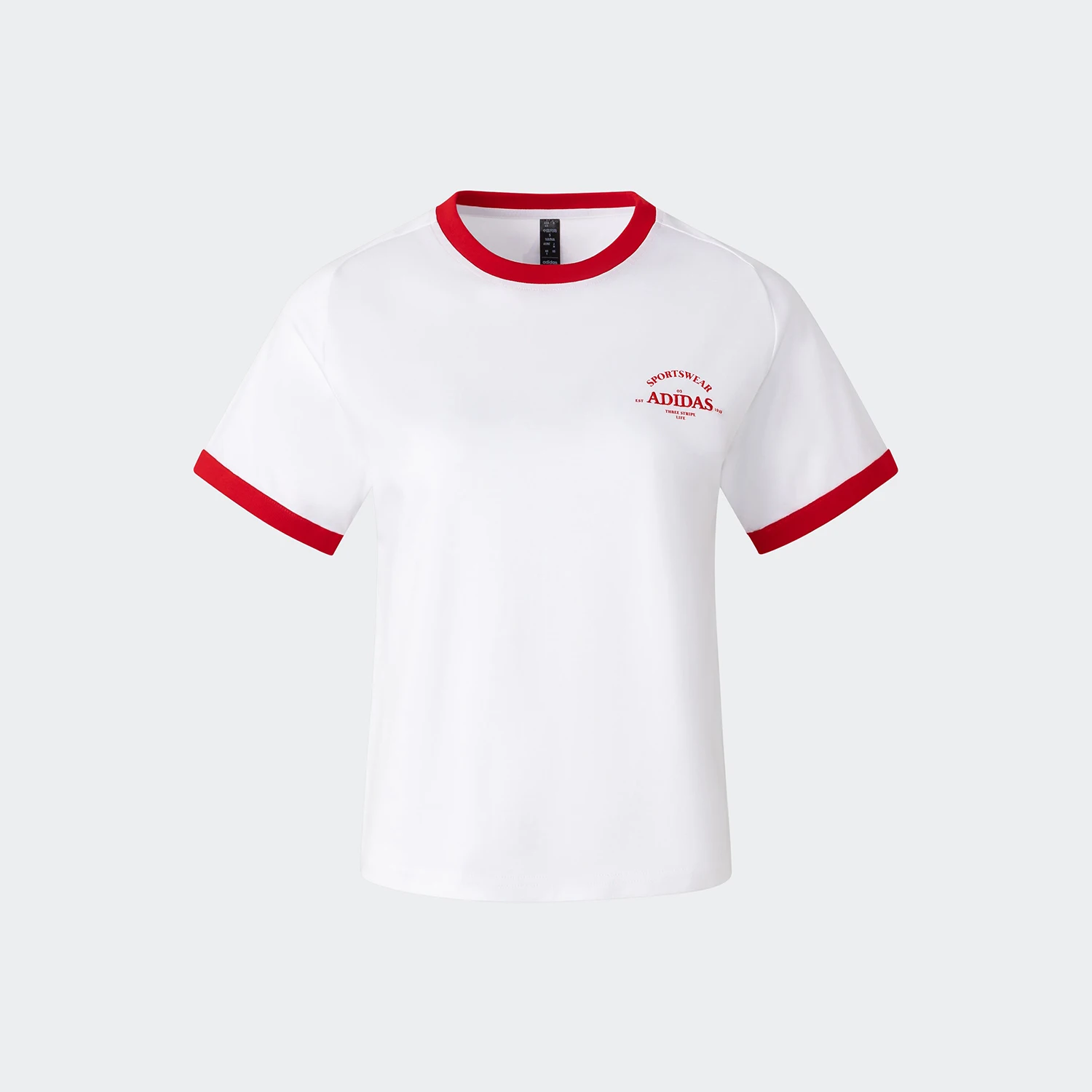 

Adidas Official Genuine W VERBIAGE TEE6 Women's Short Round Neck T-Shirt JC8707