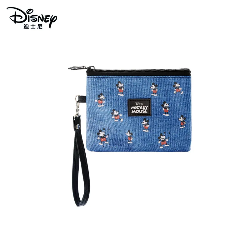 Disney Original New Mickey Women\'s Cosmetic Bag High Quality Large Capacity Luxury Brand Travel Cosmetic Bag Storage Coin Purse