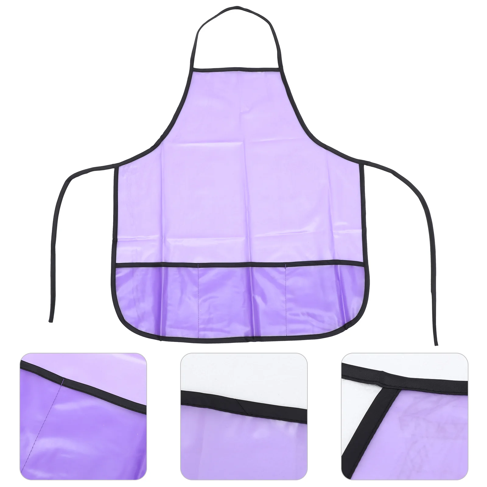 

WaterProof Hairdresser Cape Salon Apron for Women Men Purple Hairstyler Gloss Long Flexible Stylish Barber Supplies Cutting Gown
