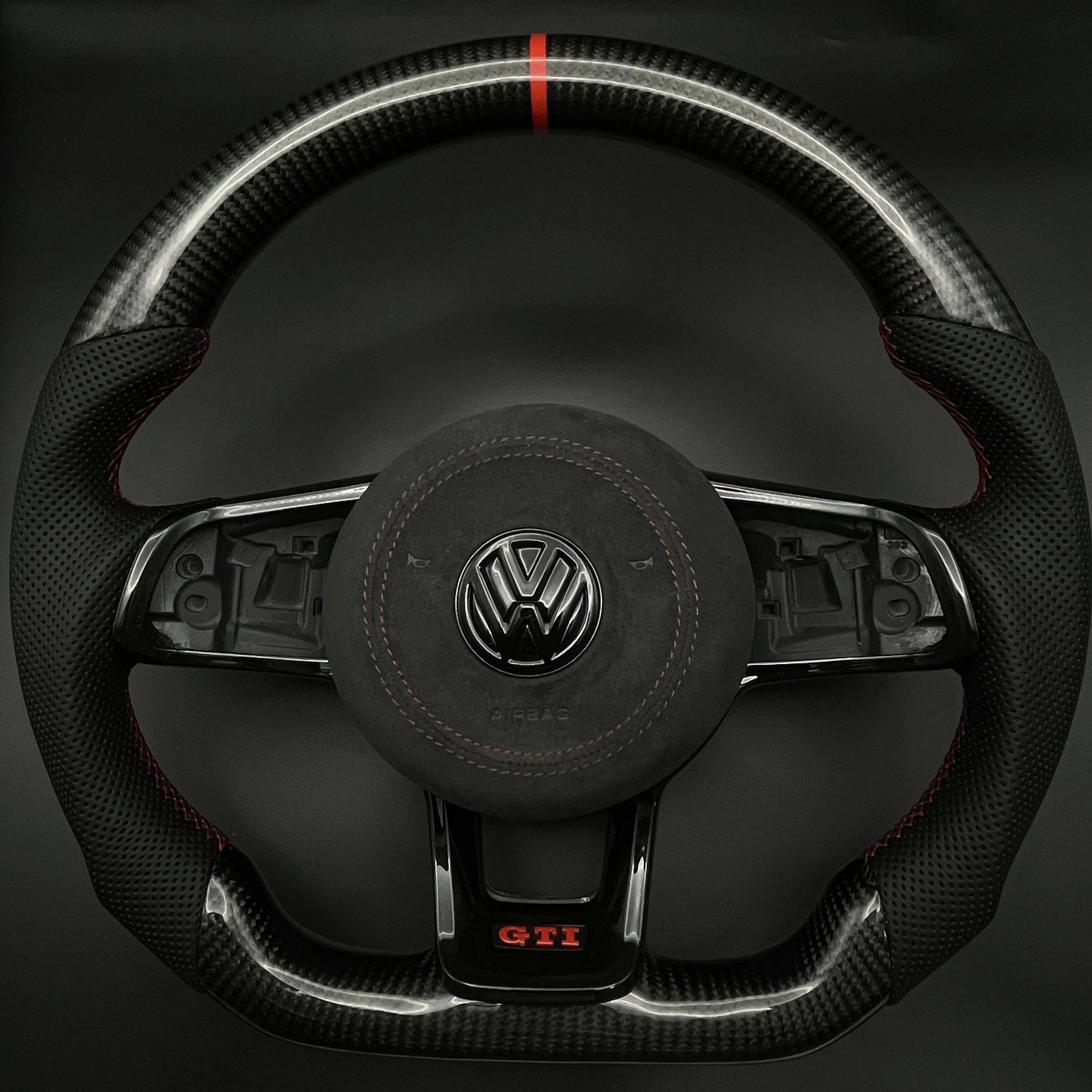 Carbon fiber steering wheel For Golf 7 GTI / GTD / 7R