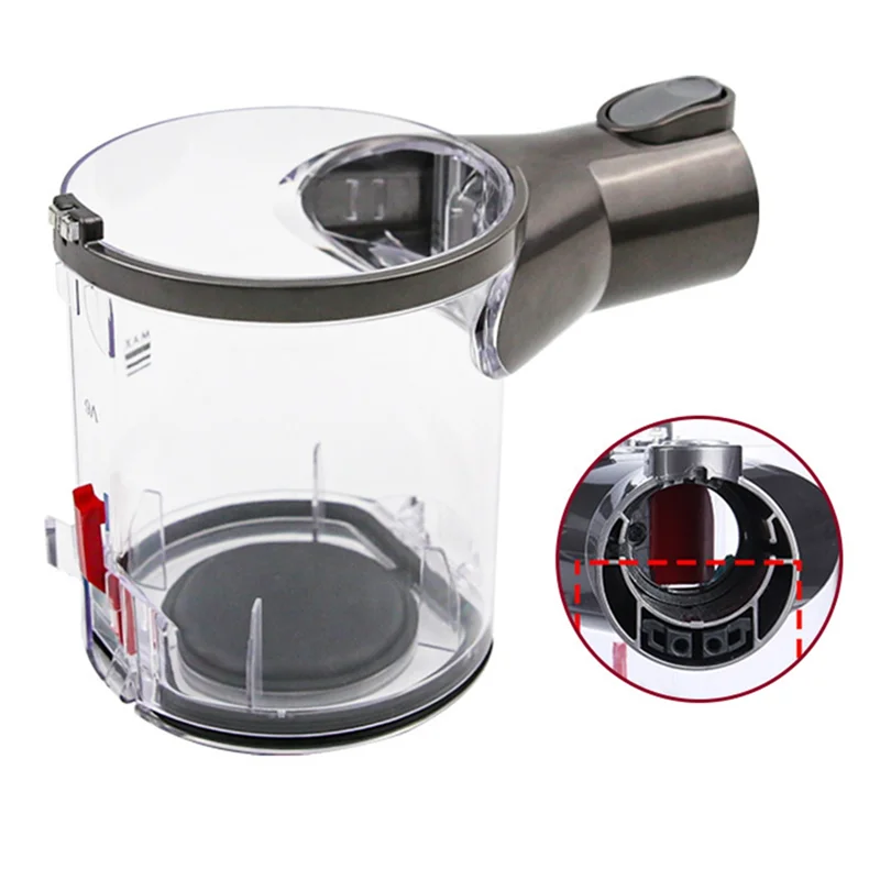 Staubsauger-Staubbehälter-Eimer-Reiniger-Ersatzteil für Dyson V6 DC58 DC59 DC62 DC74- Mülleimer-Staubbecher Typ B-Schnittstelle-A58E