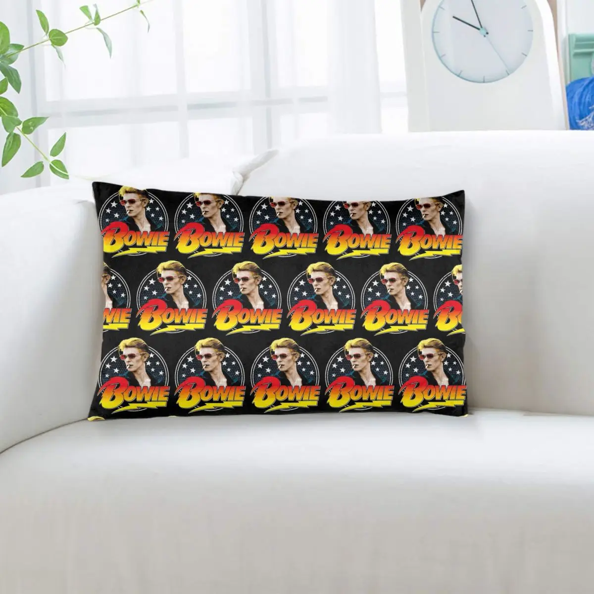 Davids Bowied Rectangle Pillowcase Cushion Cover Decor Bedroom Bed Home Comfort Throw Pillow