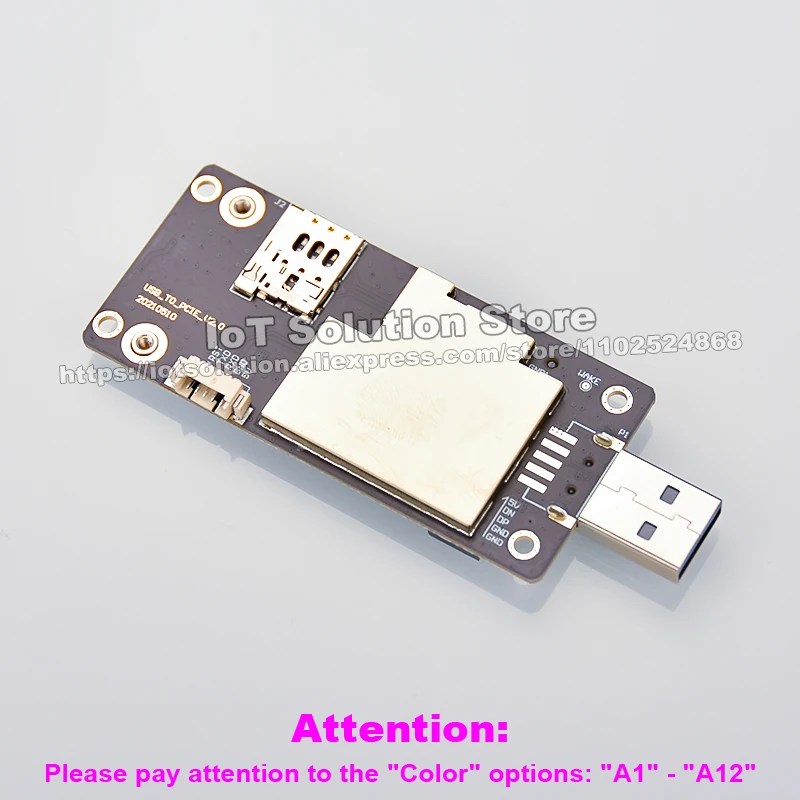 MiniPCIe Mini PCIe to USB 4G LTE Module Adapter Board with Nano SIM Card Holder