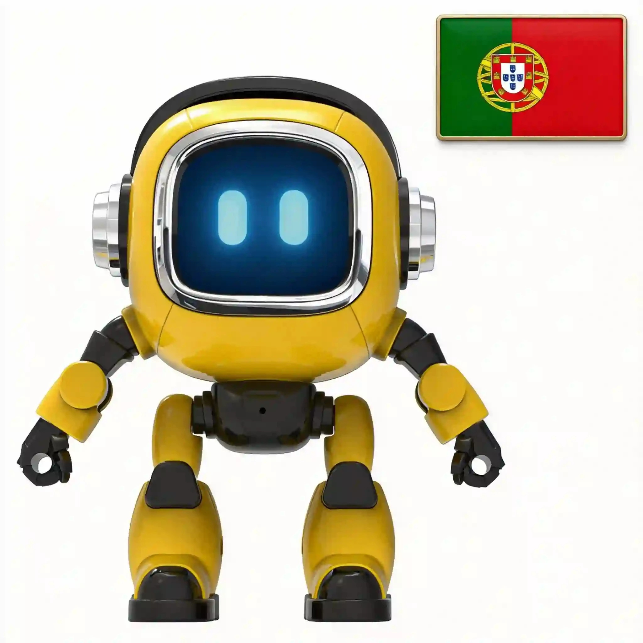 Portuguese‑Version Smart Interactive AI Toy Robot, Voice Chat Robot, Language Practice, Perfect Gift for Boys and Girls
