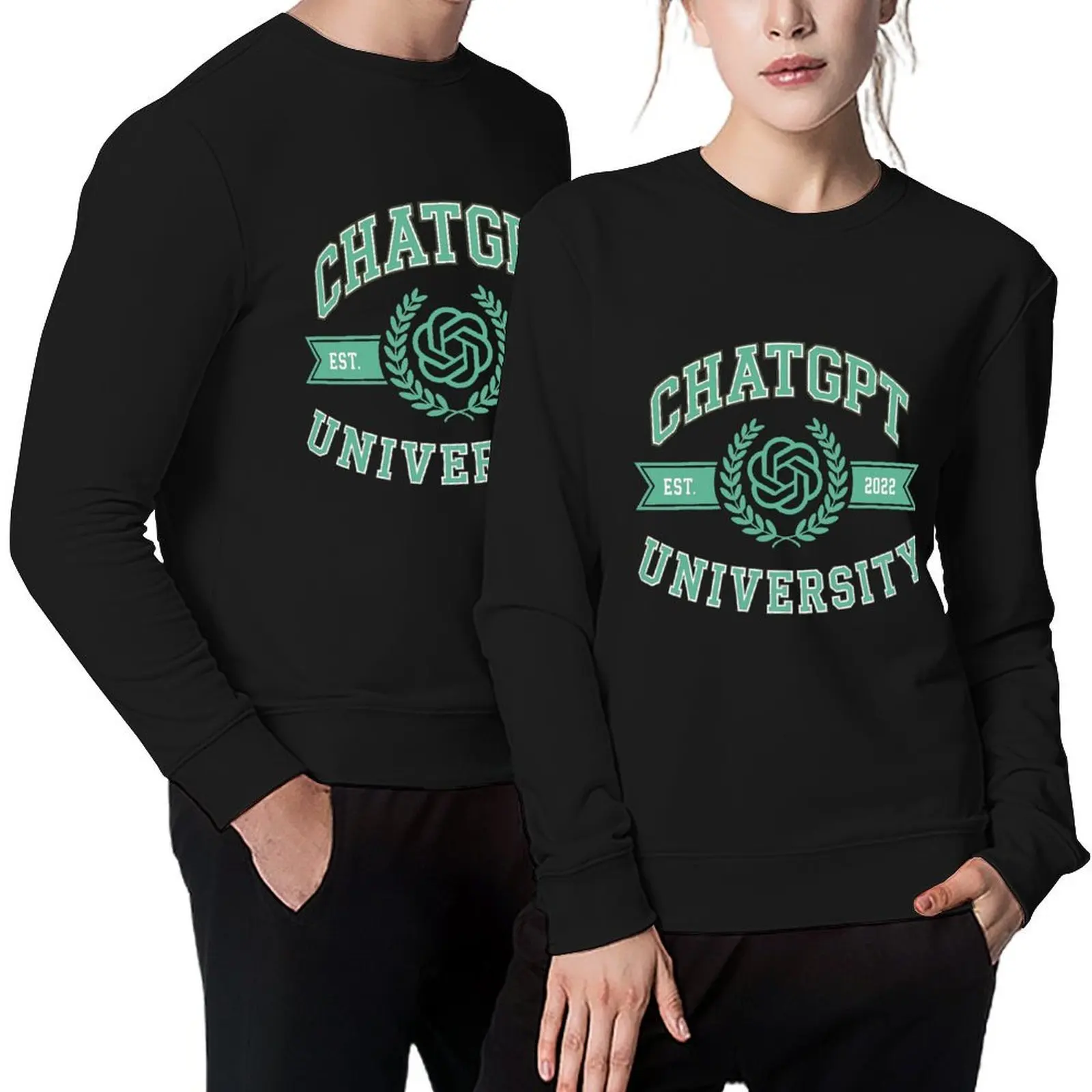 

ChatGPT University Est. 2022 Vintage Emblem Pullover mens clothes men's clothes men's autumn clothes men clothing sweatshirt men