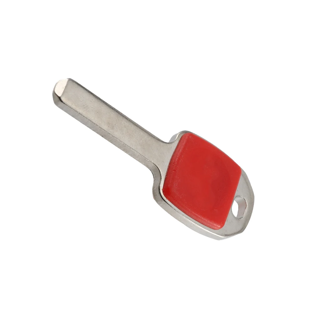 Clé rouge non coupée pour moto Harley Hurbike, accessoire de remplacement, pièce de rechange vierge, longueur 34mm, nouveau