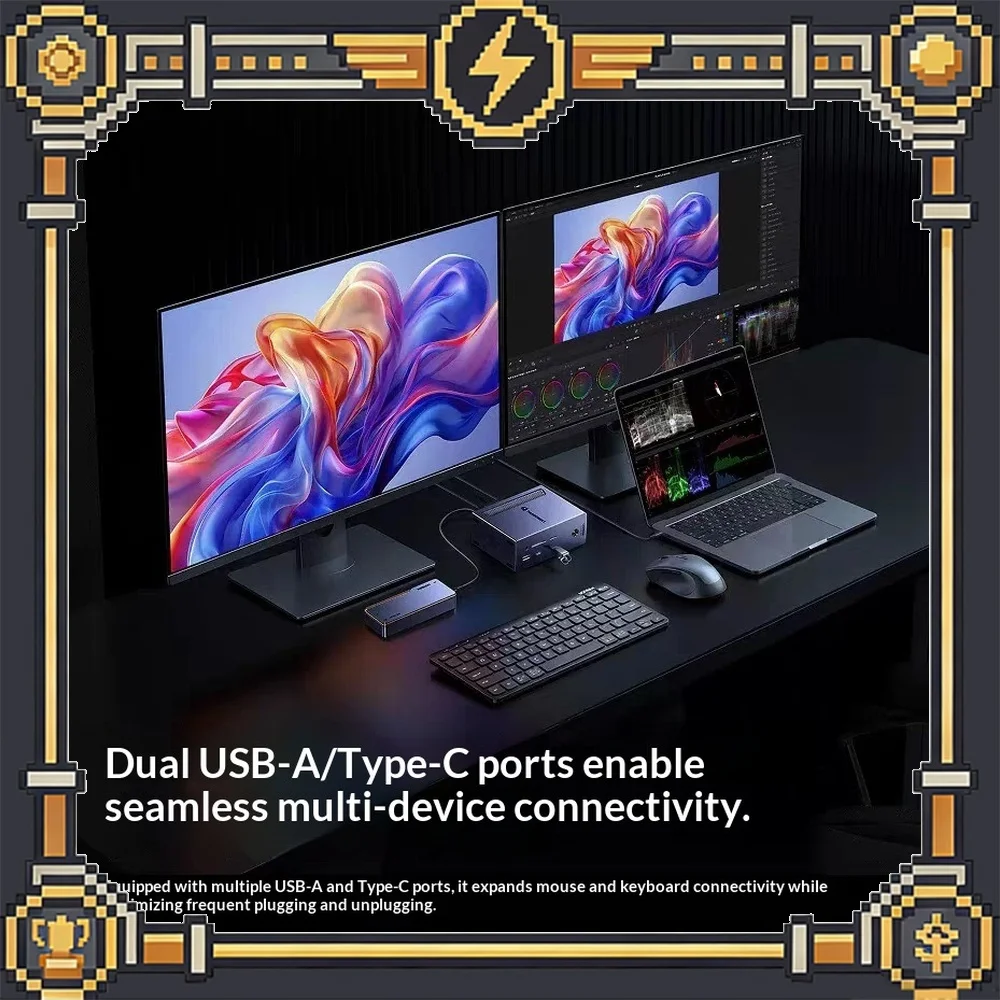 UGREEN U707-75237 13 in 1 Thunderbolt 4 Dock 180W GaN DP 8K Triple Display for Mac Laptop PC