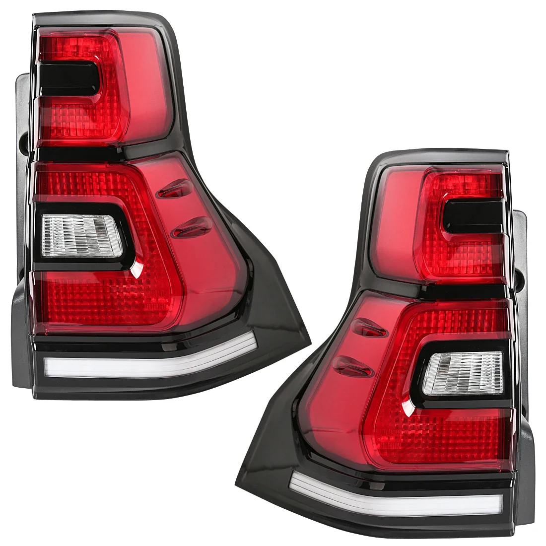 LED Tail Lamps For Toyota Land Cruiser Prado FJ150 LC150 GRJ150 2018 2019 2020 Driving Turn Signal Light Rear Brake Taillights