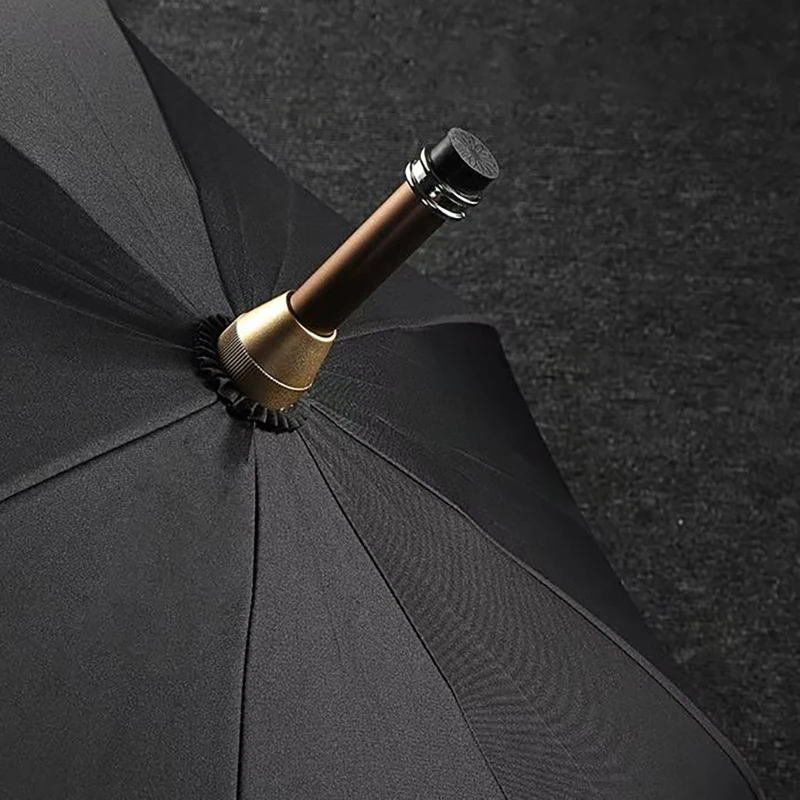 Vintage Black Large Umbrella Male Female Self-defense Sword Umbrella Luxury Long Handle Gentleman Business Umbrellas Windproof