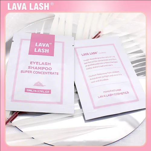10 Uds Lava Lash Super concentrado Mousse champú para pestañas limpieza suave injerto espuma extensión pestañas 5ml herramientas de maquillaje