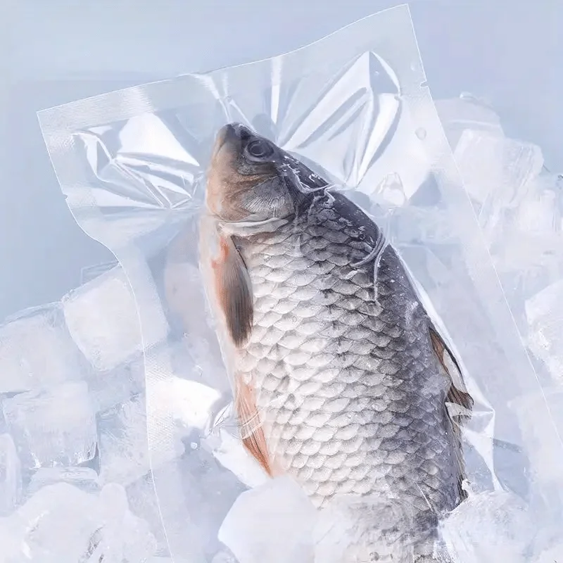 50PCS Net Pattern Vacuum Bag Food Bag Household Fresh-Keeping Bag Cooked Food Packaging Bag