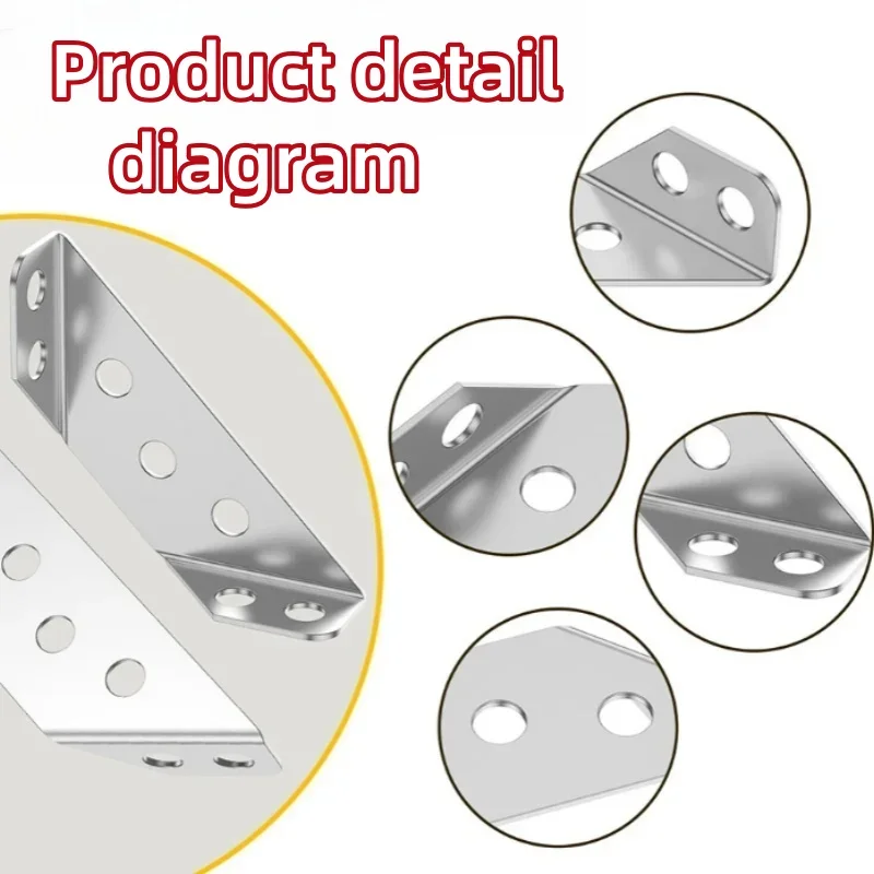 가구 코너 프레임 커넥터 50개, 패스너 코너 코드 하드웨어 액세서리, 캐비닛, 목재 테이블 및 의자 고정,