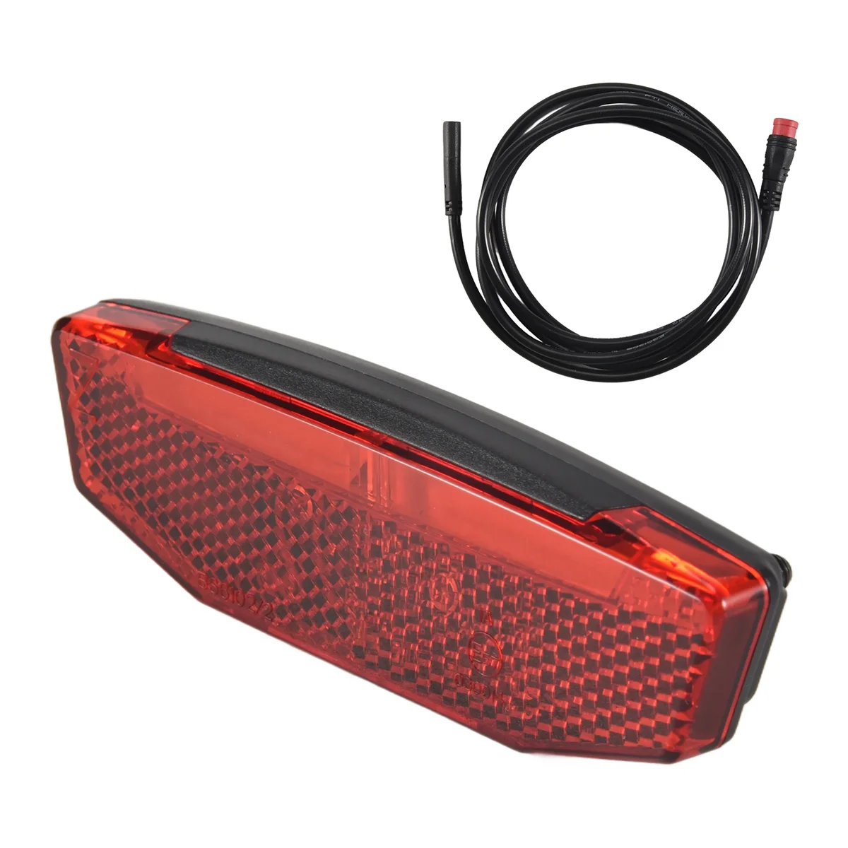 6v-60v luz traseira da bicicleta elétrica/luz traseira led lâmpada traseira de advertência para e-scooter ebike luzes traseiras conector à prova dwaterproof água g