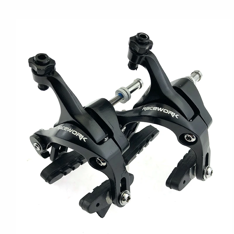 RACEWORK Rennrad Dual Pivot Bremssättel Fahrradbremse Racing Aluminium Side Pull Bremssattel vorne hinten mit Bremsbelägen