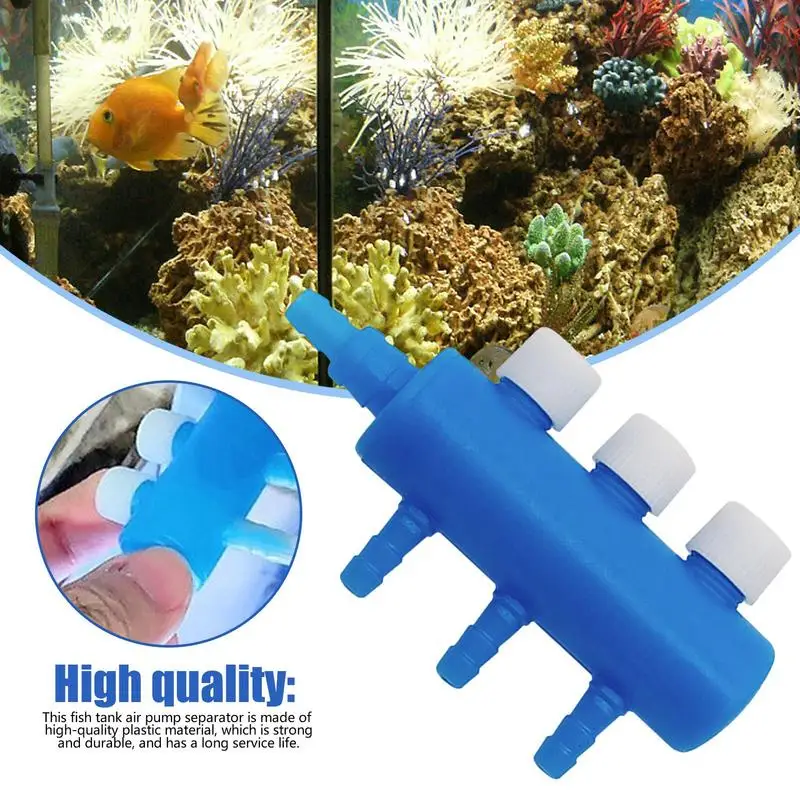 Aquarium Air Tubing Valves Fish Tank Air Pump Splitter Valves Air Flow Control Lever Valves Distributor Airline Tube Connector