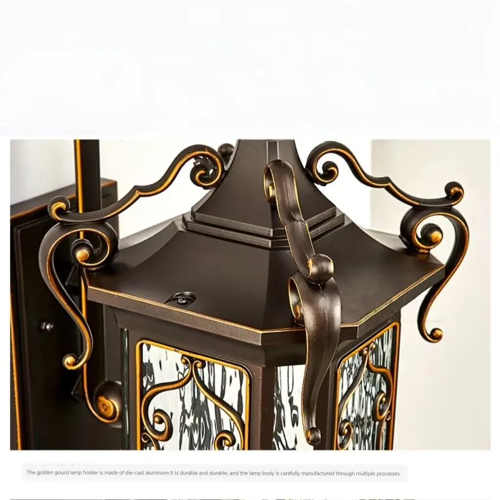 European outdoor wall lamp, waterproof garden lamp, ultra bright lights on both sides of the entrance of a garden villa