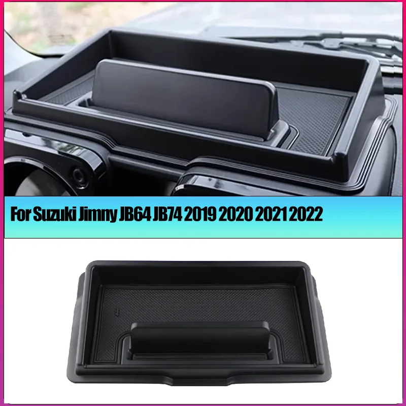

for Suzuki Jimny JB64 JB74 2019 2020 2021 2022 Car Dashboard Storage Box Tray Phone Holder Center Console Organizer Accessories