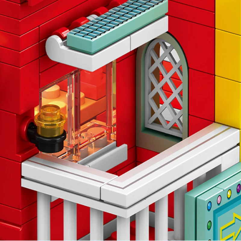 City Building Blocks Street View Burger Shop Block House Store Building Set Desktop Decor Kids DIY Toy Christmas Birthday Gift