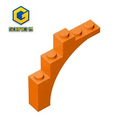 Gobricks 10PCS 1x5x4 Curved Brick Compatible With 76768 14395 High-Techalal For Building Blocks Parts Educational Creative Toys