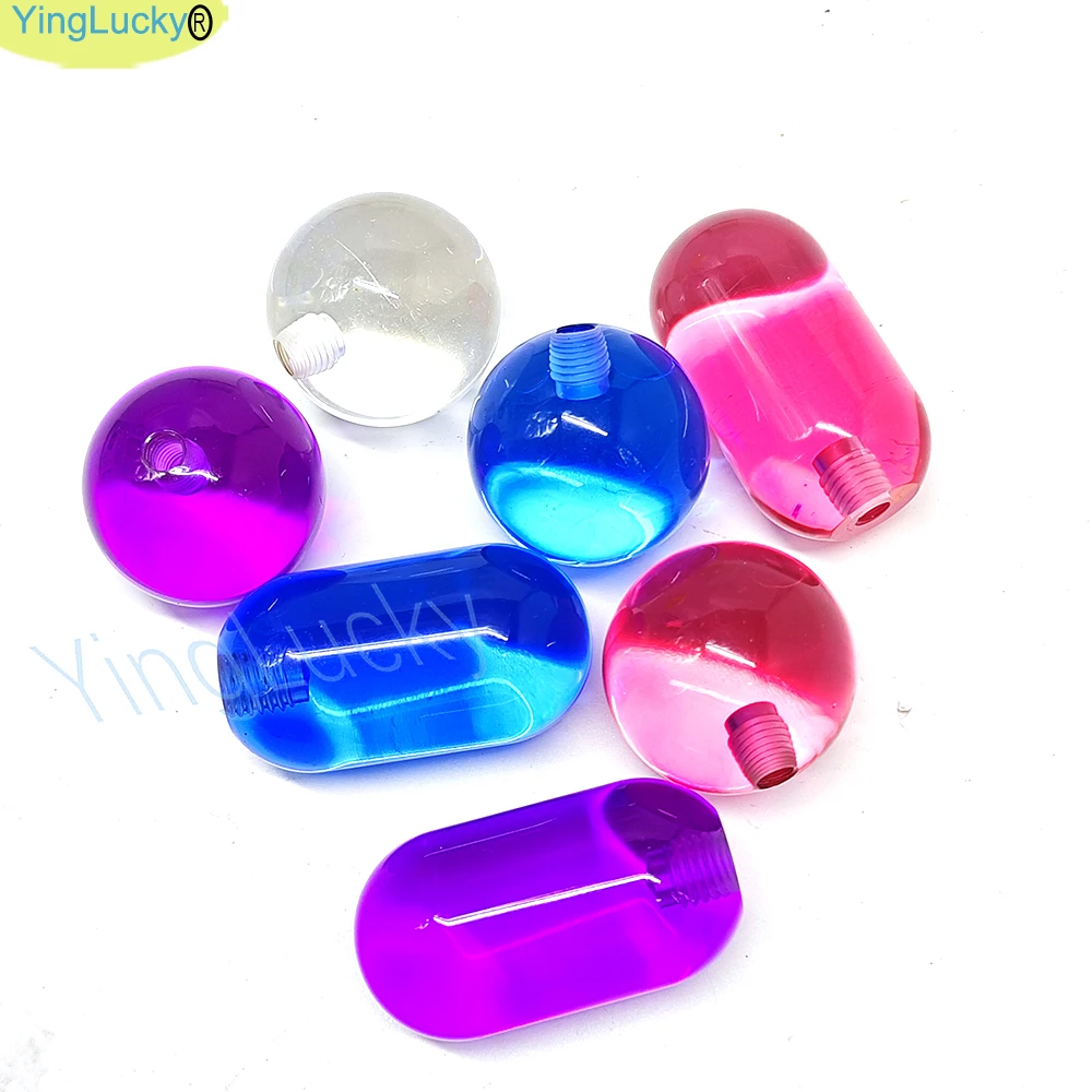 

Прозрачный шариковый верх NOBI Head Bullet Cover Command Handle для Neo Geo Mvs SANWA Arcade Joytsick Topball Ручка Zippy Game Machine Diy