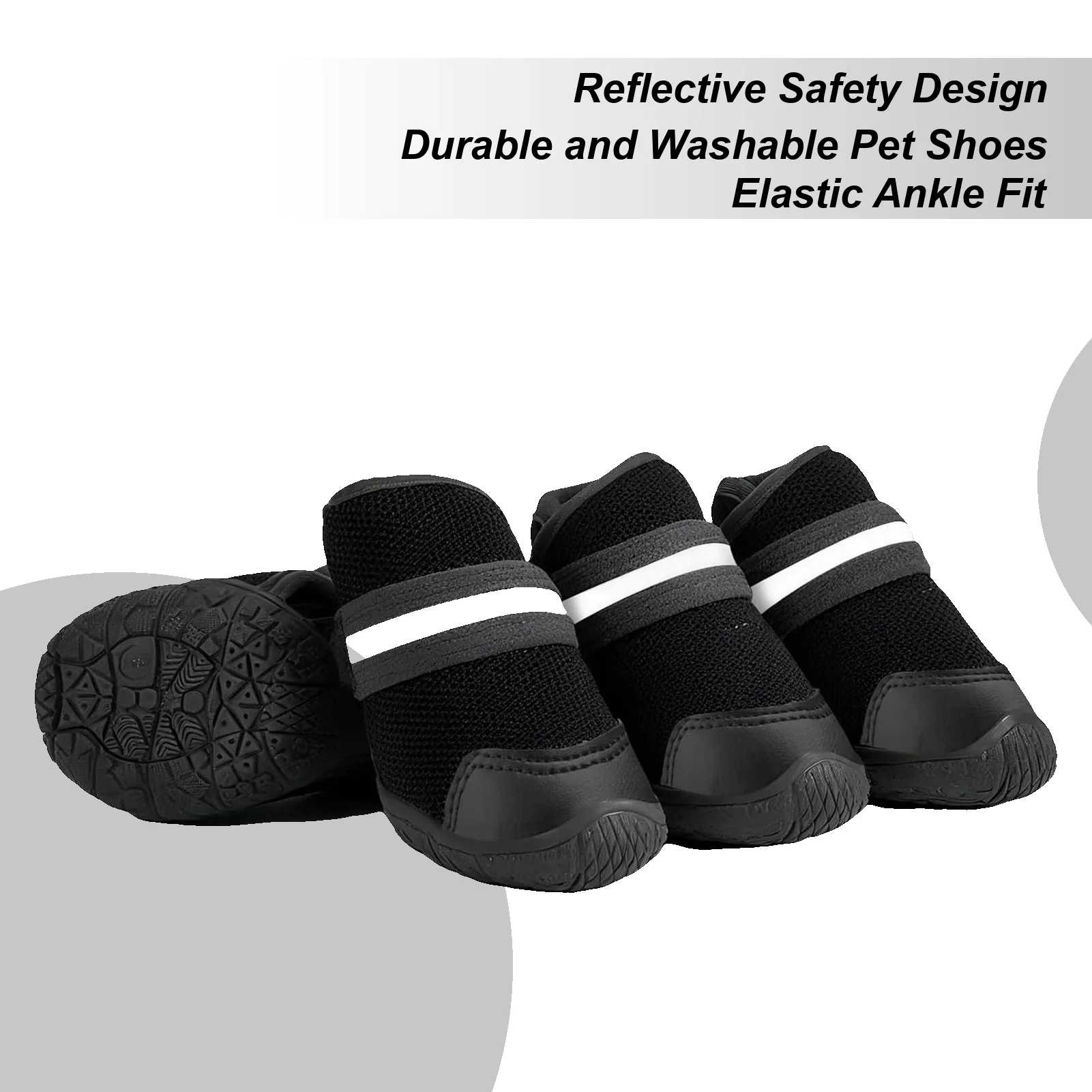 Dog Shoes Elastic Booties Anti-Slip Protectors Small Dog Shoes For Puppy Pet Walking Camping Hiking Outside Floors Night