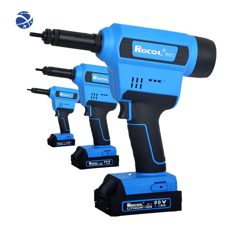 YYHC-Electric Power cordles Hand Riveter Riveting Gun Cable Aluminum/Steel Nut Rivet Tool for M3-M10