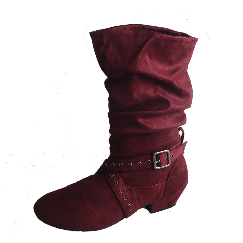 NONE Wedopus Western-Tanzstiefel mit individuellem Absatz, urbane Stufe, schwarze Stiefel zum Tanzen von Damen, Wildledersohle, Cowboystiefel, Tanz 3