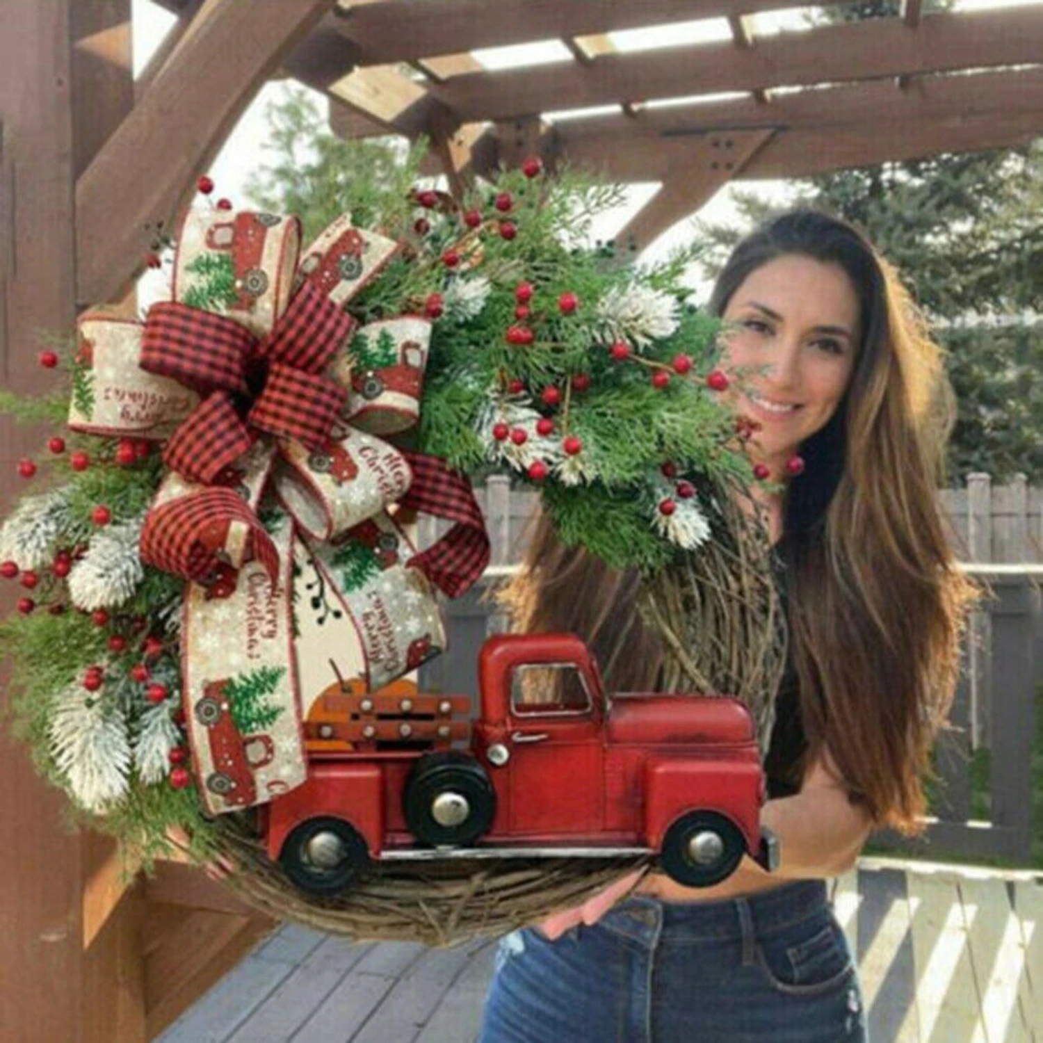 Add a of vintage charm to your Christmas decor with our beautifully curated Rustic Red Truck Ornaments. Embrace the timele