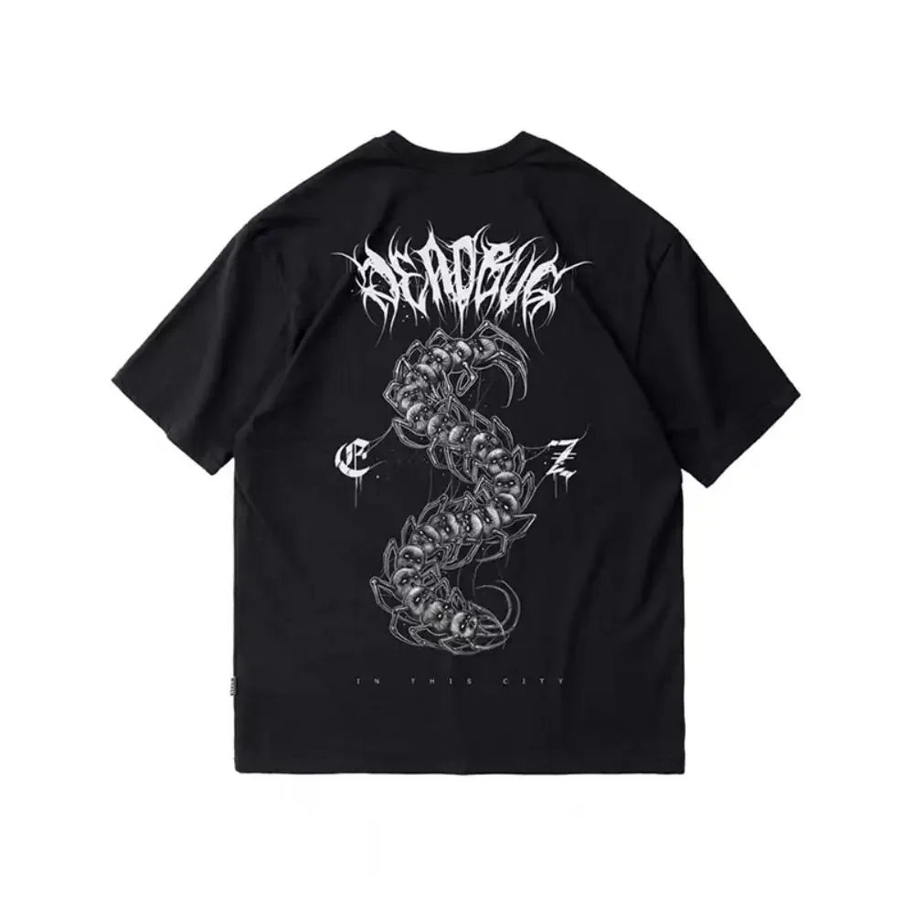 EKHLAS tattoo artist ARCS joint tattoo dark punk evil baby centipede rock men and women T-shirt