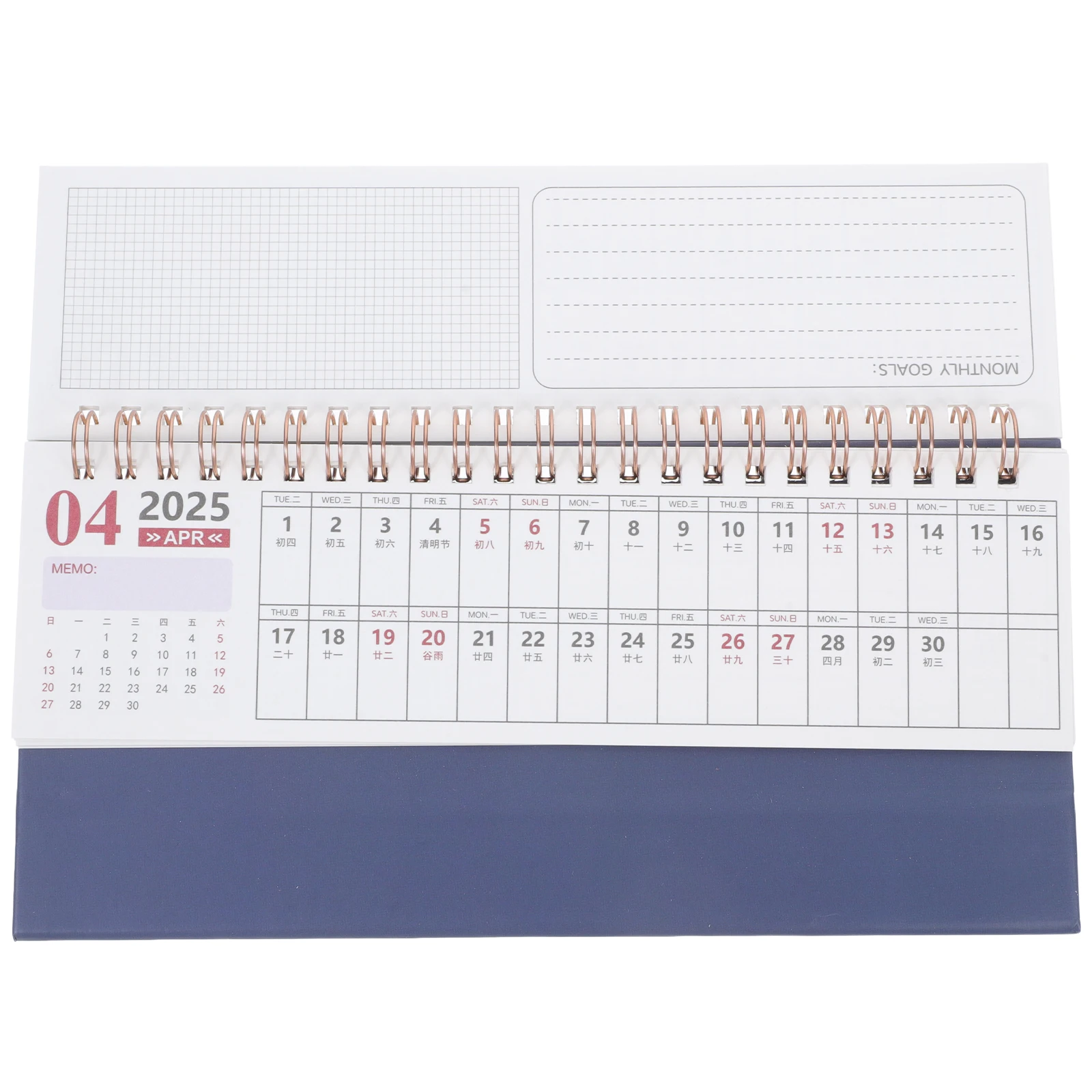 

Long Desk Calendar Desktop Other Book/book/volume Standing Paper Decorative Flip