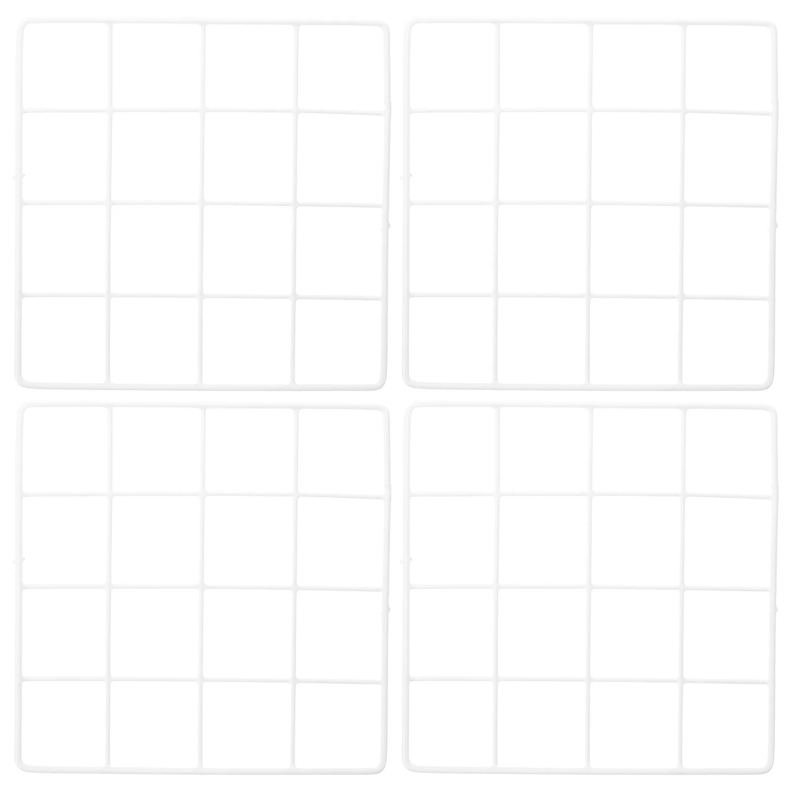 

4pcs Wire Panel Mount Photo Display Grid For Home Bedroom Study Classroom Decor Metal Wall Decoration Picture Grid Wall Panel