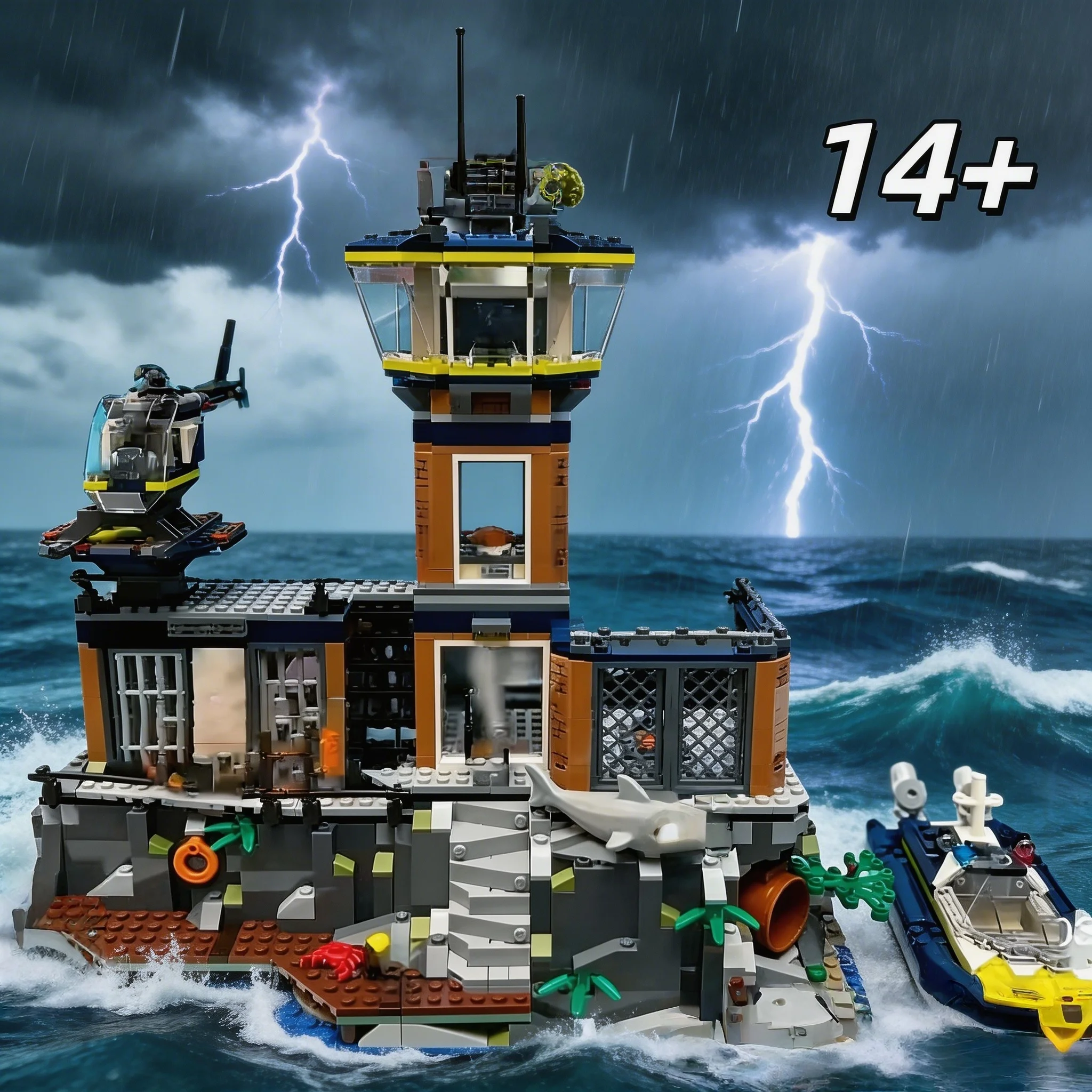 

Новинка 2026: Конструктор «Полицейский участок» и «Морская база» (DIY). Развивающая сборная модель для детей. Игрушка для мальчиков. Подарок на день рождения.