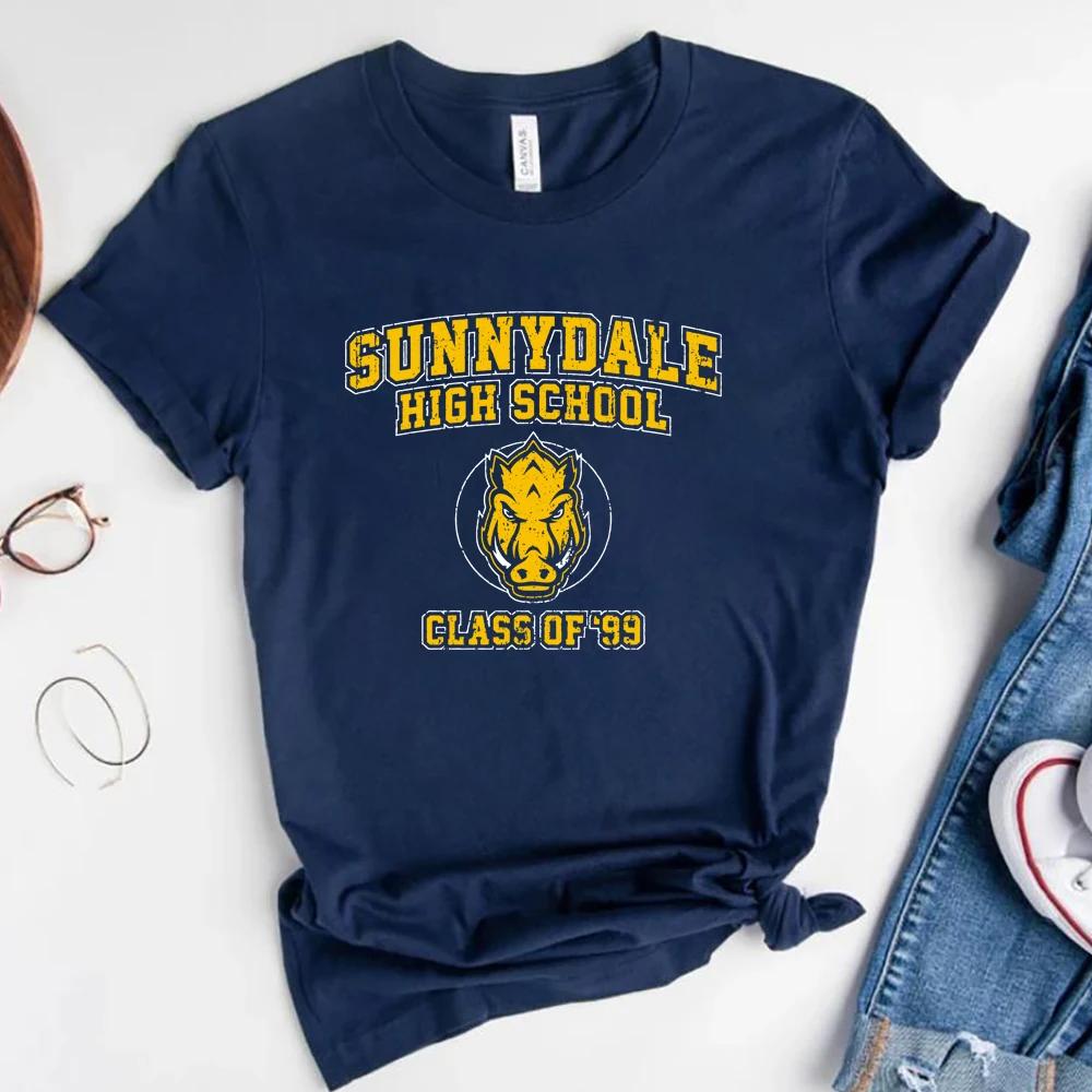 Sunnydale High School T-Shirt Buffy The Vampire Slayer Tshirt Class of 99 Tees Unisex Short Sleeve Tshirt Cool Vampire Shirts