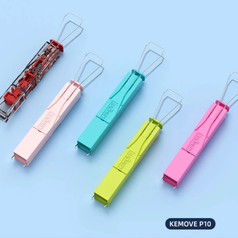 KEMOVE P10 2-in-1 Keycap Switch Puller Portable Ergonomics Translucent Mechanical Keyboard Keycap Key Axis Removal Clean Tool