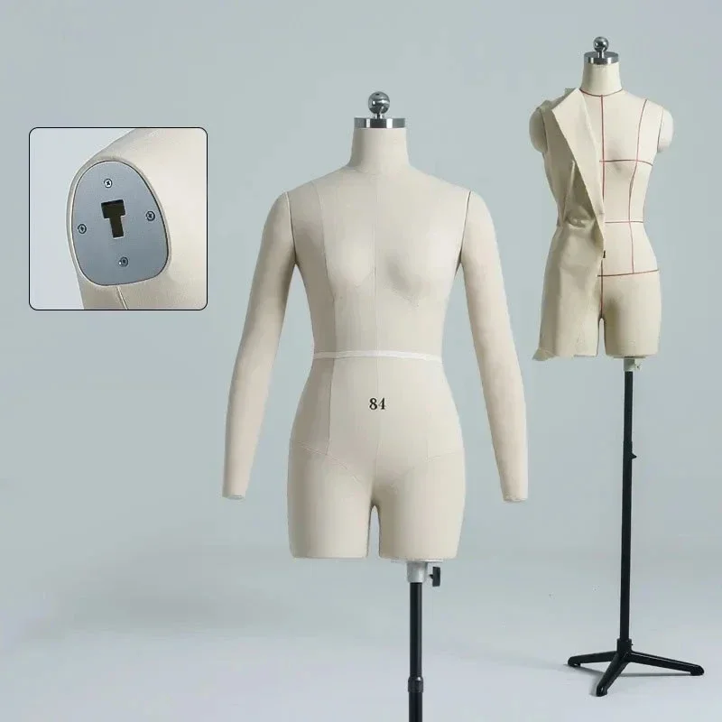 For Tailor Professional Mannequins Female Half Body Model Sewing Mannequin Hanging Buckle Shoulder for Clothing Design Model