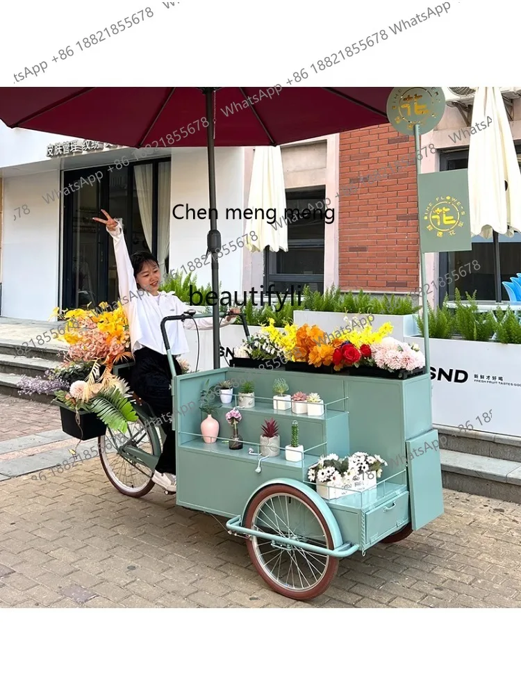 cc182Creative Promotions Float Market Stand Truck Activity Stall Flower Stand Mobile Stall Car