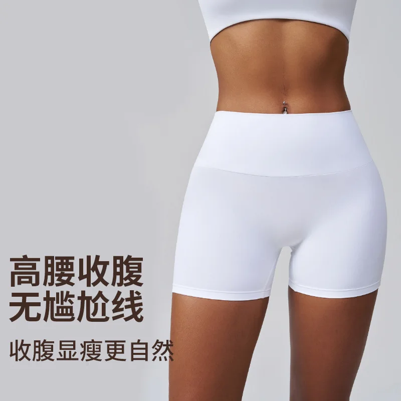 Woman Cross Border Y2K Yoga Shorts High Waist Butt Lifting 3 Inch Gym Shorts with Pockets