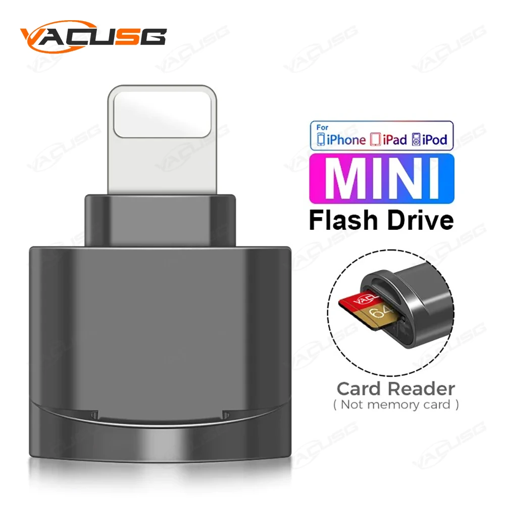 Micro TF SD Card Reader Converter For IPhone IPad OTG To Micro SD Card Reader Viewer Adapter Memory Card Reading Support IOS 13